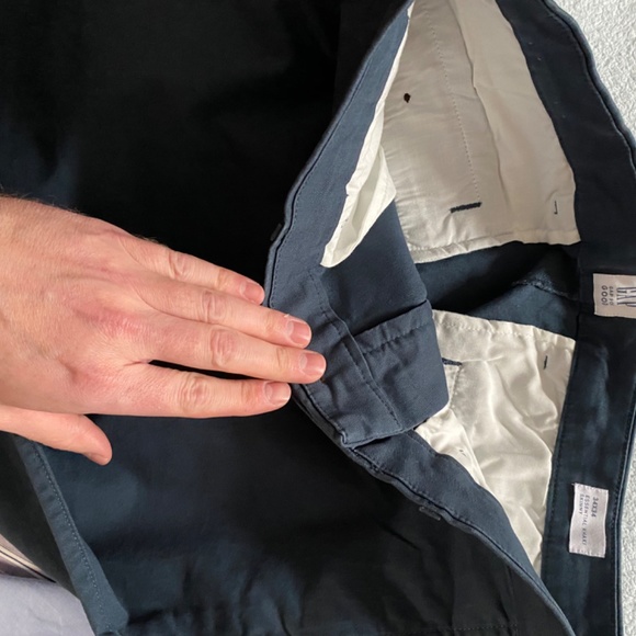 MUST GO!!! WORN ONCE - MENS GAP KHAKI SKINNY 34 X 34 TURQUOISE BLUE/GREEN - Picture 8 of 8